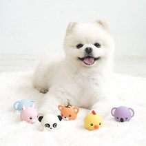 동물 캐릭터 반려견 라텍스 토이 삑삑이 소리 장난감 믹스견 놀이 행동교정
