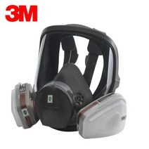 3M 6800 방독면 마스크 전면 보호용 안면 호흡기, 단일사이즈, 1개