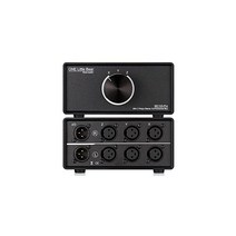 Nobsound 3IN1OUT XLR 오디오 스위치 밸런스 오디오 컨버터 3웨이 스테레오 패시브 오디오 셀렉터 스위치 MC103 Pro 3인치