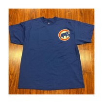 마제스틱 남성 시카고 컵스 블루 저지 셔츠 2XL XXL 야구 MLB