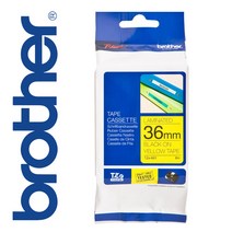 부라더 라벨테이프 부라더라벨테이프, 1개, TZe-661 [36mm 노랑/검정글씨]