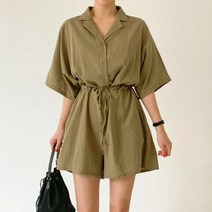 퍼니걸스 9148 무지 멜빵 점프수트 여성의류