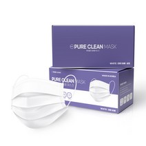 퓨어클린 일회용마스크 (2BOX)_대형화이트, 100매입
