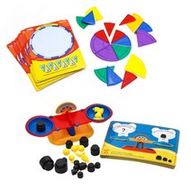 조각분수 무게저울 보드게임 수학놀이 유치원 어린이집 교구, 선택2-무게저울보드