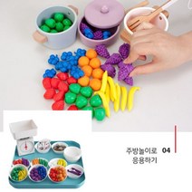 유아 교육완구 과일모형 수세기 108P 학습교구 가정보육