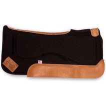 월드몰/ Impact Gel 컨투어 펠트 안장 패드, 32 inches (with 1 inch pad), 블랙.