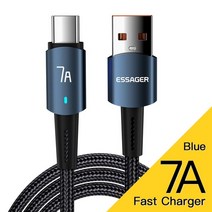 모스부호목걸이 essager 7a 100w usb type c 케이블 100w 고속 충전 와이어 oppo oneplus huawei p40 p30 samsung realme c