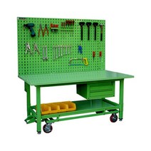 국산 이동식 실습대 SB-STM2D2P 타공판넬 선별대 공구걸이