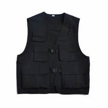 원래 일본 유행 브랜드 기능 전술 툴링 멀티 포켓 랩 조끼 트렌드 얇은 그물 레드 조끼 조끼 조끼