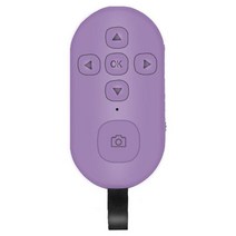 셔터 릴리즈 동조기 카메라리모컨 충전식 블루투스 호환 무선 컨트롤러 셀프 타이머 전화 리모콘 카메라 스틱 릴리스 셀카, 보라색, 02 Purple