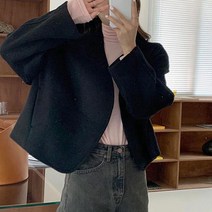 루나걸 여성용 멜로디 숏 모직 자켓
