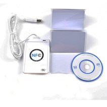 nfc 리더 usb acr122u 비접촉식 스마트 ic 카드 및 라이터 rfid 복사기 uid 변경 가능 태그 sdk cd 5 개, 5 개의 키 포함 5 개의 카드