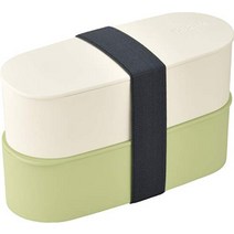 써모스 2단 프레시 런치박스 도시락통, 연한 초록색개, 600ml