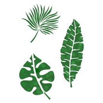 [바보사랑] 스텐실 도안(ST-3114)열대야 나뭇잎, 상세 설명 참조