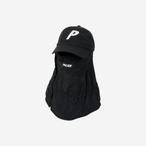 [정품] 팔라스 쉘 페이스마스크 P 6-패널 캡 블랙 - 22FW Palace Shell Facemask 6-Panel Black