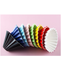 오리가미 드리퍼 S 1~2인용 도자기 커피드리퍼, 핑크