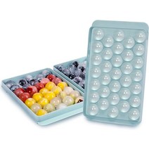 가정용 업소용 미니 제빙기 휴대용 대용량blue round ice 금형 ice cube tray cube maker 플라스틱 금형 형태 식품 등급 금형 주방 가제트 diy 금형, 라운드 블루
