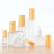 원목무늬 스프레이 크림 유리 화장품 소분 공병 모음, 펌핑_불투명용기(50ml), 1개