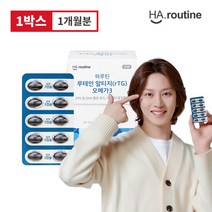 [유통기한 23년 7월][하루틴] 루테인 알티지오메가3 60정 1개월, 단품, 단품