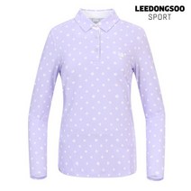 이동수 골프웨어 여성 긴팔 피케 티셔츠 라일락 F0ATS2030-L4