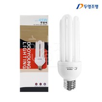두영조명 삼파장 전구 45W E39 EFQU45EX-D EFQU45EX-L, 주광색