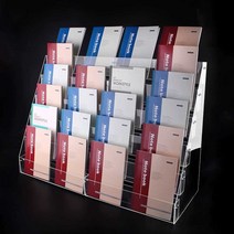 문구점 아크릴진열대 쇼핑몰 수첩 엽서 책 홀더 랙, 설치공구가 제공되는 6단 책꽂이 분해 및 조립