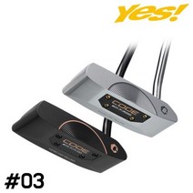 예스골프정품 CODE VI 03 퍼터_GF, 34inch : 블랙