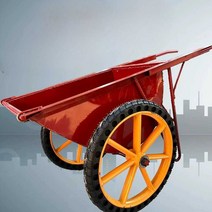 이동식 제설함 제설차 적사함 쓰레기통 모래 수레, Dahao 두꺼운 버킷  + 풍선 바퀴