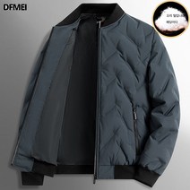 DFMEI 패딩 남성 겨울 야구복 아우터 가디건 솔리드 탑 패션 캐주얼 기모 가디건 도톰