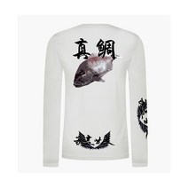 봄 여름 기능성 쿨론 시원한 반팔 긴팔 낚시복 물고기 티셔츠 빅사이즈 감성돔 참돔 벵에돔, L ( 100 ~ 105 ), 참돔긴팔