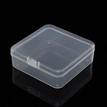 8.5x8.5cm 다용도 보관함 PP 투명 정사각 수납케이스, 1개