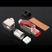 랜툴필요없는 꺾임형 CAT.8 RJ45 플러그 / 테스터기 전압 통신 장비 케이블 샵 랙