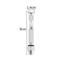 보석 세공 야스리 공구 도구 수공구 연마 금속 조각 반지 금 은 줄 측정 금속 핸드 드릴 0.8-3.0mm 수지 금형 용 드릴 나사 uv 에폭시 수지 금형 diy 보석 수제, 실버 드릴, 1개