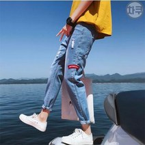 차쿠 청바지 남자청바지 캐주얼바지 남자바지 데님 생지 일자바지 RI43