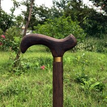 어르신 보행 보조용품 우드 지팡이 스틱 등산스틱, 1개