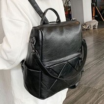 직장인 고급 인조가죽 여성 데일리 백팩