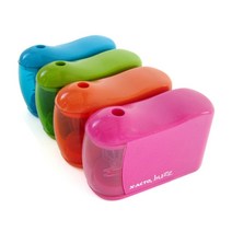 앨머스 작토/X-ACTO 버즈 전동 연필깎이 [4칼라/건전지타입], 1개, 핑크색