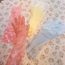 데이지 홈카페 고무장갑 (핑크 옐로우 블루)