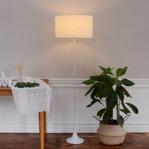 모던 장스탠드 서재 카페 식당 안방 플로어 무드등, 화이트