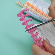 똑딱링 셀프 제본 스프링 칼라 클릭 링 노트철 책자 노트 만들기