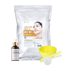 린제이 프리미엄 모델링팩 1kg+ DIY 앰플 + 피부샵용 고급 팩도구 3종세트 지퍼백 고무팩 티트리 비타민 콜라겐 차콜 카렌듈라 골드 스피룰리나, 카렌듈라 1kg, 나이아신아마이드 30ml