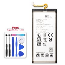 핸드폰 배터리 교체 bl-t39 배터리 lg g7 g7+ g7thinq lm g710 thinq g710 q7+ lmq610 bl t39 bateria + 무료 도구, 없음