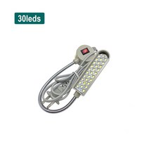 102030 led 휴대 재봉틀 조명 led 작업 조명 마그네틱 장착베이스 구즈넥 램프 모든 재봉틀 조명, 30LED, ac85-265v EU 플러그
