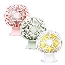 [천삼백케이] [바톤즈] 유모차 휴대용 LED 클립형 선풍기 각인인쇄, 그린(각인서비스)