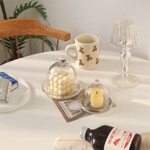 미니 유리돔 보관함 보석함 촬영소품 캔들 액세서리 오브제 달빛스토어, 대형