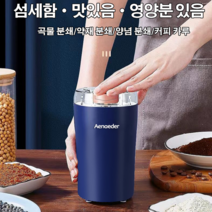 가정용 분쇄기 전동다지기 스텐믹서기, 블루 그라인더 (유럽 규격)*2, 350ml