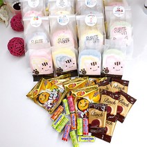 달콤플러스 어린이집답례품 유치원생일선물 롤솜사탕 과자세트 [스티커무료+롤솜사탕+과자3종] 센스있는 간식 크리스마스선물 과자 선물세트, 1개, (롤솜사탕+과자) + 크리스마스선물포장