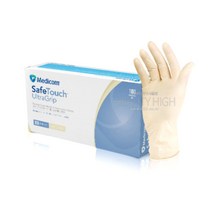 메디컴 세이프 베이직 이지핏 글러브 아이보리 100매 (XS/S/M) / 반영구 미용 의료용 위생장갑 라텍스장갑, 1box, M