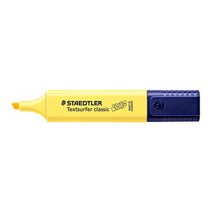 스테들러 파스텔 형광펜 364C-100(1~5mm 옐로우), 단품