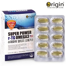 오리진 수퍼파워알티지오메가3, 1개, 1200mg 30캡슐